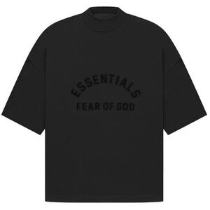 NWT Men’s Size Medium Fear Of God Oversized T-shirt 100% Cotton In Jet Black